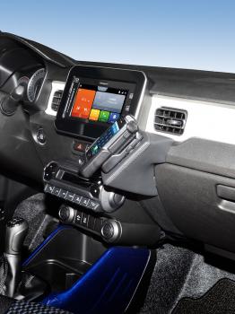 Preview: KUDA Telefonkonsole passend für Suzuki Ignis ab 2020 Leder schwarz Preview: KUDA Telefonkonsole passend für Suzuki Ignis ab 2020 Leder schwarz