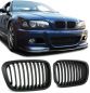 Preview: Shadow-Line Niere schwarz matt passend für BMW 3er E46 Limousine/Touring bis 09/01