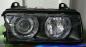 Preview: H7/H7 Headlights clear/black with angeleyes + indicators fit for BMW E36 Sedan Touring Compact