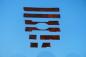 Preview: Wood parts from burled wood 7pcs. Mercedes R107/W107