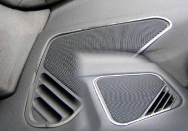 Rahmen Lautsprecher Armaturenbrett poliert 2tlg passend für BMW 5er E34