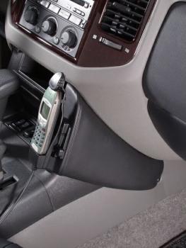 KUDA Phone console fit for Mitsubishi Pajero V60/70 from 5/00 -10/06 real leather black