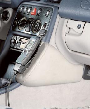 KUDA Telefonkonsole passend für Mercedes CLK / W208 ab 97 (auch für Cabrio) Kunstleder schwarz