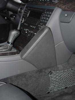 KUDA Telefonkonsole passend für Mercedes W211 E-Klasse Leder schwarz
