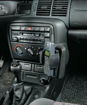 KUDA Telefonkonsole passend für Opel Vectra B Leder schwarz