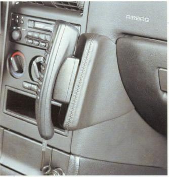 KUDA Telefonkonsole passend für Opel Astra G ab 98/Coupe ab 00 Leder schwarz