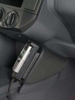 KUDA Telefonkonsole passend für VW Polo 9N ab 11/01 Leder schwarz
