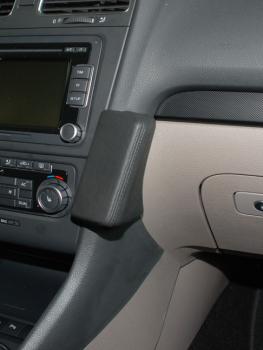 KUDA Telefonkonsole passend für VW Golf VI ab 10/08, Variant ab 09/09 Leder schwarz