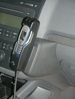KUDA Telefonkonsole passend für VW Golf V ab 11/03 / Jetta ab 07/05 Kunstleder schwarz