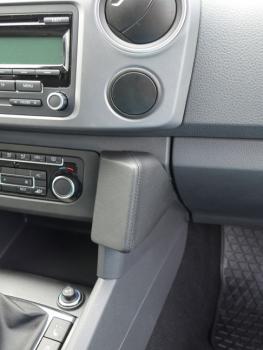 KUDA Telefonkonsole passend für VW Amarok 2010 - 2017 Leder schwarz