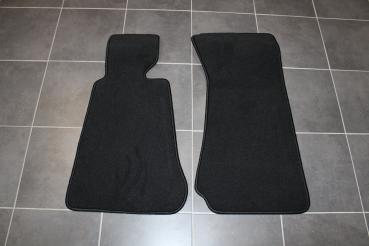 Floor mats 2 pcs. black/black outline fit for BMW Z1