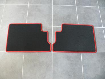 Fussmatten 4 tlg. schwarz/Kettlung rot passend für BMW 6er E24