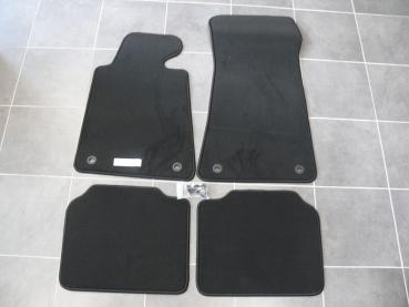 Floor mats 4 pcs. black/black outline fit for BMW 7er E32
