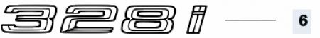 328i Emblem zum kleben BMW 3er E46 328i Limousine