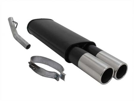 Rear silencer with 2 tail pipes 90mm Opel Vectra A