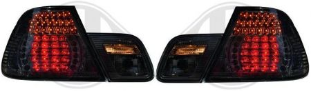 LED Taillights clear/black fit for BMW 3er E46 Coupé Bj. 99-03