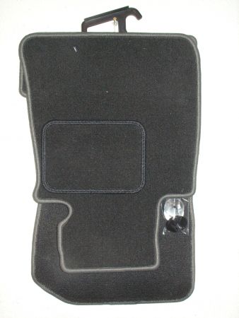 Floor mats 4 pcs. black/grey outline Mini R60 Countryman