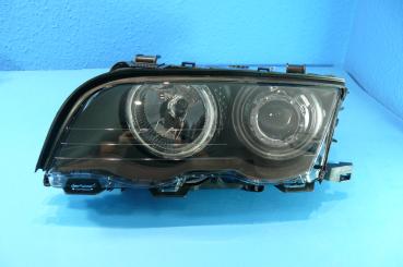 H7/H7 Headlights black with angeleyes fit for BMW 3er E46 Sedan/Touring 98 - 08/01