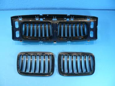 Shadow-Line Kidney BLACK fit for BMW 5er E34 all from 9/94 and V8