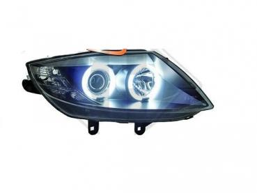 Headlights BLACK with Angel eyes CCFL-Technik fit for BMW Z4 (E85/E86)