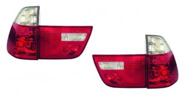 Rückleuchten klar rot/weiß passend für BMW X5 E53 bis 09/03