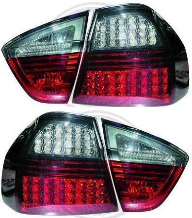 LED Taillights red/grey fit for BMW 3er E90 Sedan 05-08