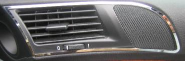 Blenden Lüftungswalzen poliert 4tlg. passend für BMW 5er E39 Limousine / Touring
