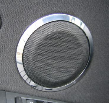 Door speaker rings front or rear polished (2 pcs) fit for BMW E90 E91