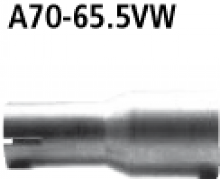 Adapter Endschalldämpfer auf Serie Ø 65.5 mm passend für BMW 5er 6er E60 E61 M5 M6