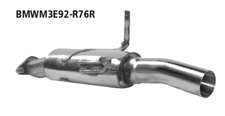 BASTUCK Motorsport Endschalldämpfer Einfach-Endrohr 1x76 mm RH passend für BMW 3er M3 E90 E92 E93