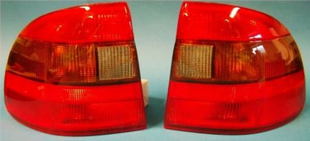 Taillights red/black Opel Astra F Sedan/Convertible