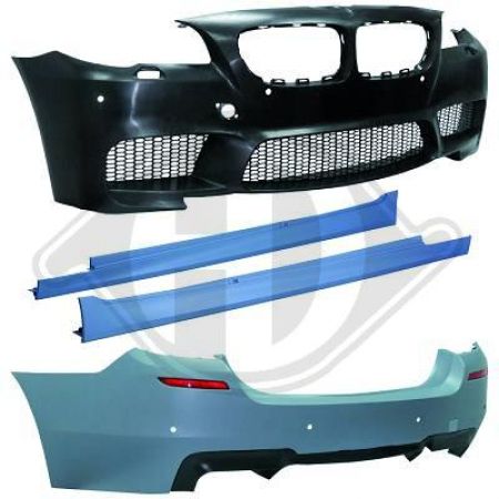 Sport Look Bumper Set (front/rear/side) fit for BMW 5er F10 with PDC