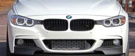 M-performance front spoiler lip matte black BMW 3er F30/F31