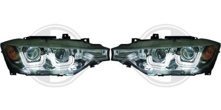 Design Headlights clear / black for BMW F30 Bj. 11->>