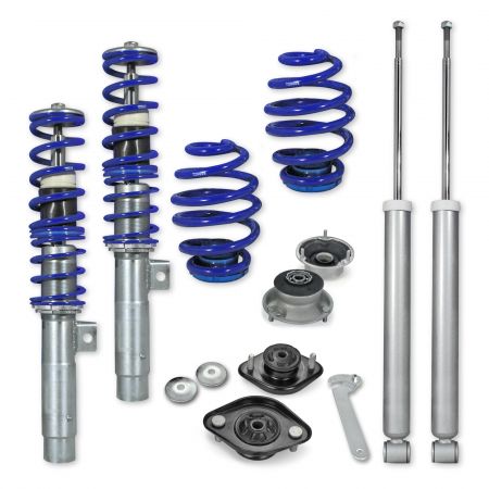 JOM Coilovers incl. Domcaps fit for BMW 3er E46 4/6 Cyl. incl. Touring/Convertible 98-05