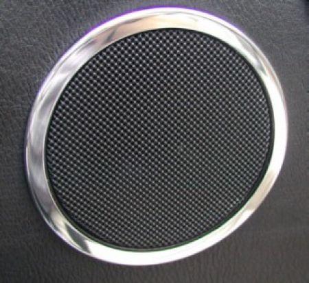 Door speaker rings 110mm polished (2 pcs) BMW E36/Z3