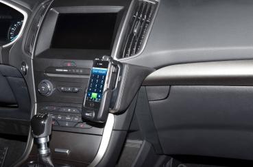 KUDA Telefonkonsole passend für Ford Galaxy / S-Max / Edge ab 2015 Kunstleder schwarz