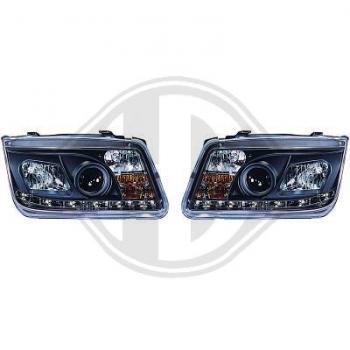 H1/H1/H3 Headlights with daylighs fit for VW Bora
