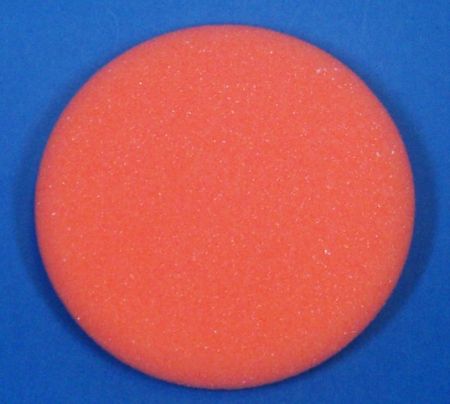 150mm Polierschwamm Polierpad orange fest glatt