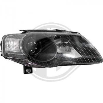 H7/H7 Headlights black fit for VW Passat 3C Bj. 2005 - 2010