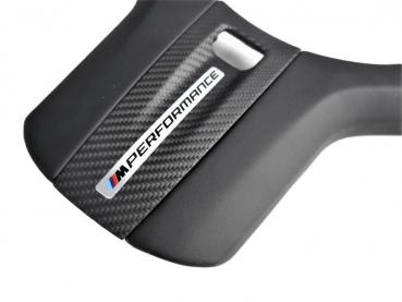 Insert genuine carbon/ leather for sport steering wheel original -BMW ///M Performance- BMW 1er F40 2er F44 G42 3er G20 G21 G28 M3 G80 G81 4er G22 G23 i4 G26 M4 G82 G83 Z4 G29