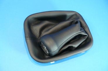 Gear shift knob leather complete with cover black BMW 3er E30
