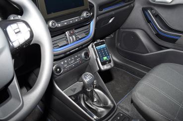 KUDA Telefonkonsole passend für Ford Fiesta (8. Gen.) ab Bj. 07/2017 Kunstleder schwarz
