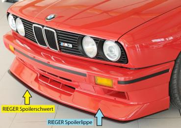 RIEGER Spoilerlippe für orig. M3-Frontschürze passend für BMW 3er E30 M3