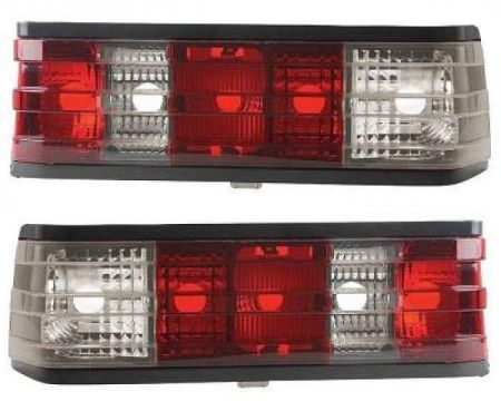 Taillights red/white clear Mercedes W201