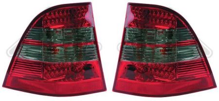 LED Taillights clear red/black Mercedes W163 M-Class