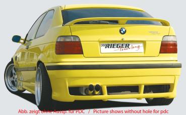 RIEGER Rear Skirt fit for BMW 3er E36 Compact with PDC