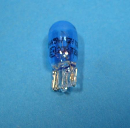 Glühlampe kobaltblau 5W Sockel W2,1x9,5D