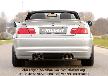 RIEGER rear skirt extension fit for BMW 3er E46 Coupé / Convertible