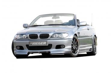 RIEGER front spoiler lip for M2 sportpaket-frontbumper fit for BMW 3er E46 Sedan / Touring / Coupé / Convertible